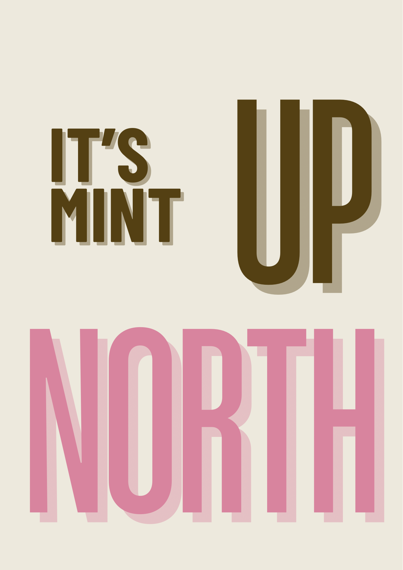 It’s Mint Up North Wall Print