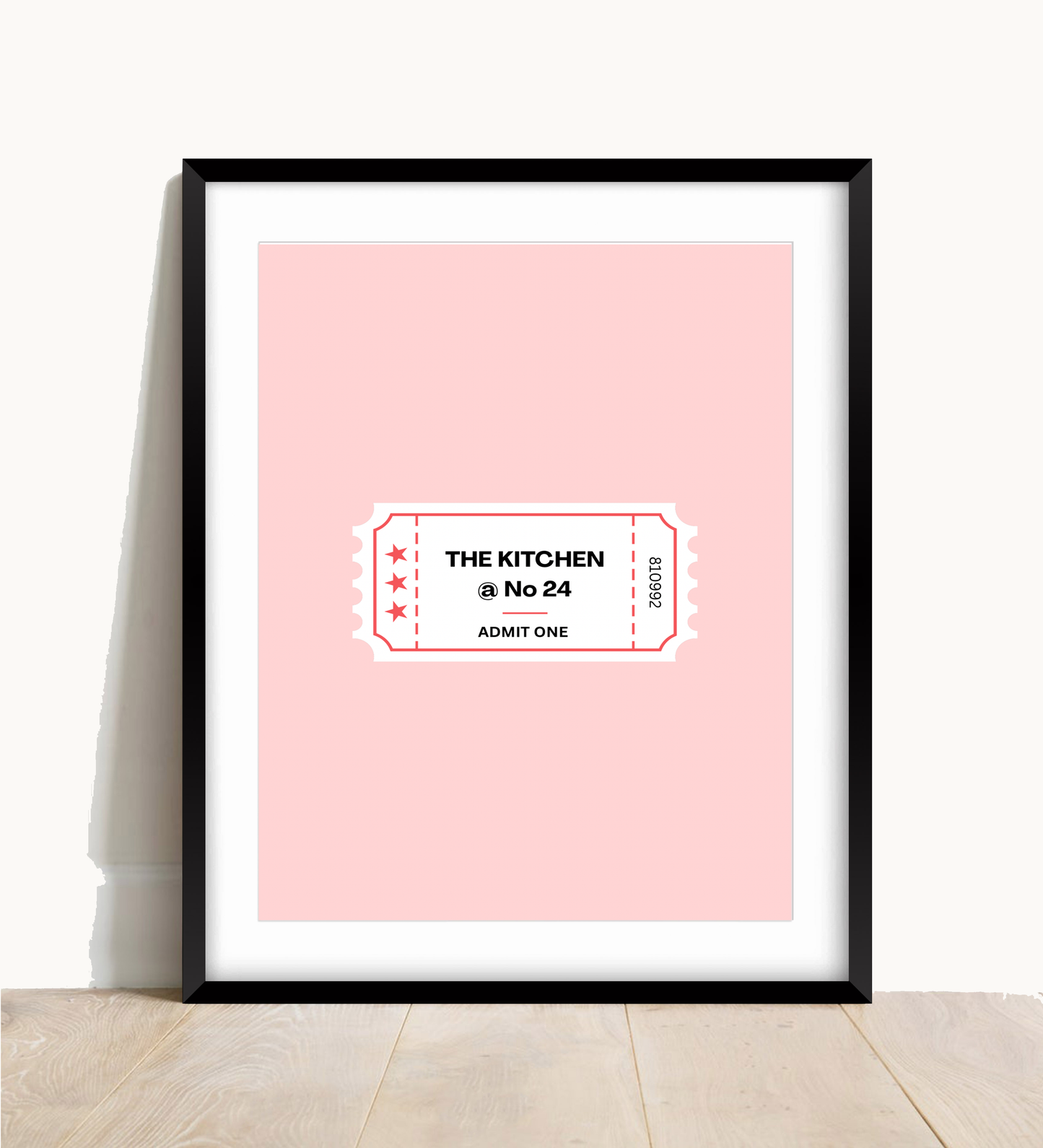 Cinema Ticket Kitchen Print