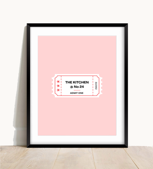 Cinema Ticket Kitchen Print