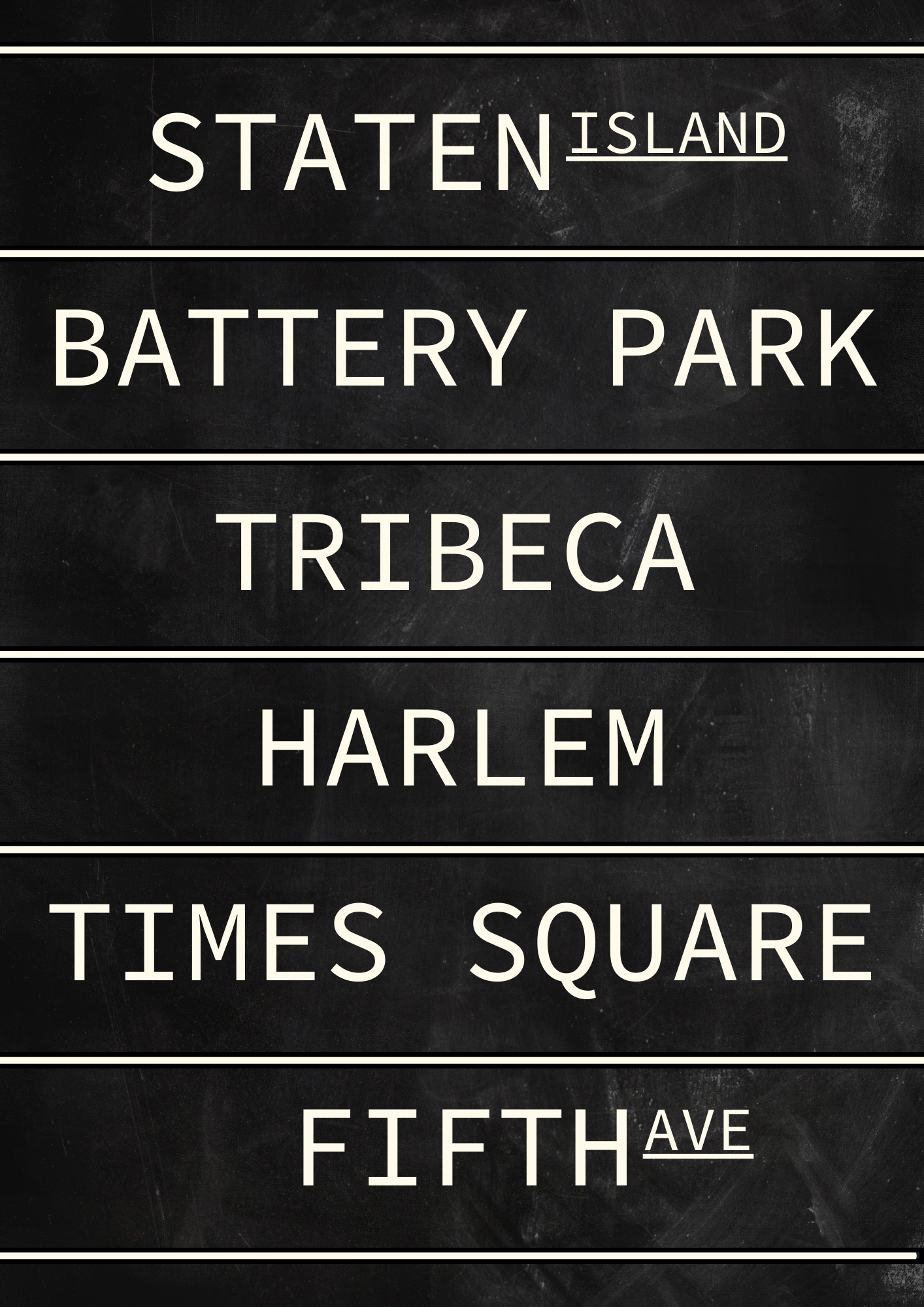 New York Subway Print