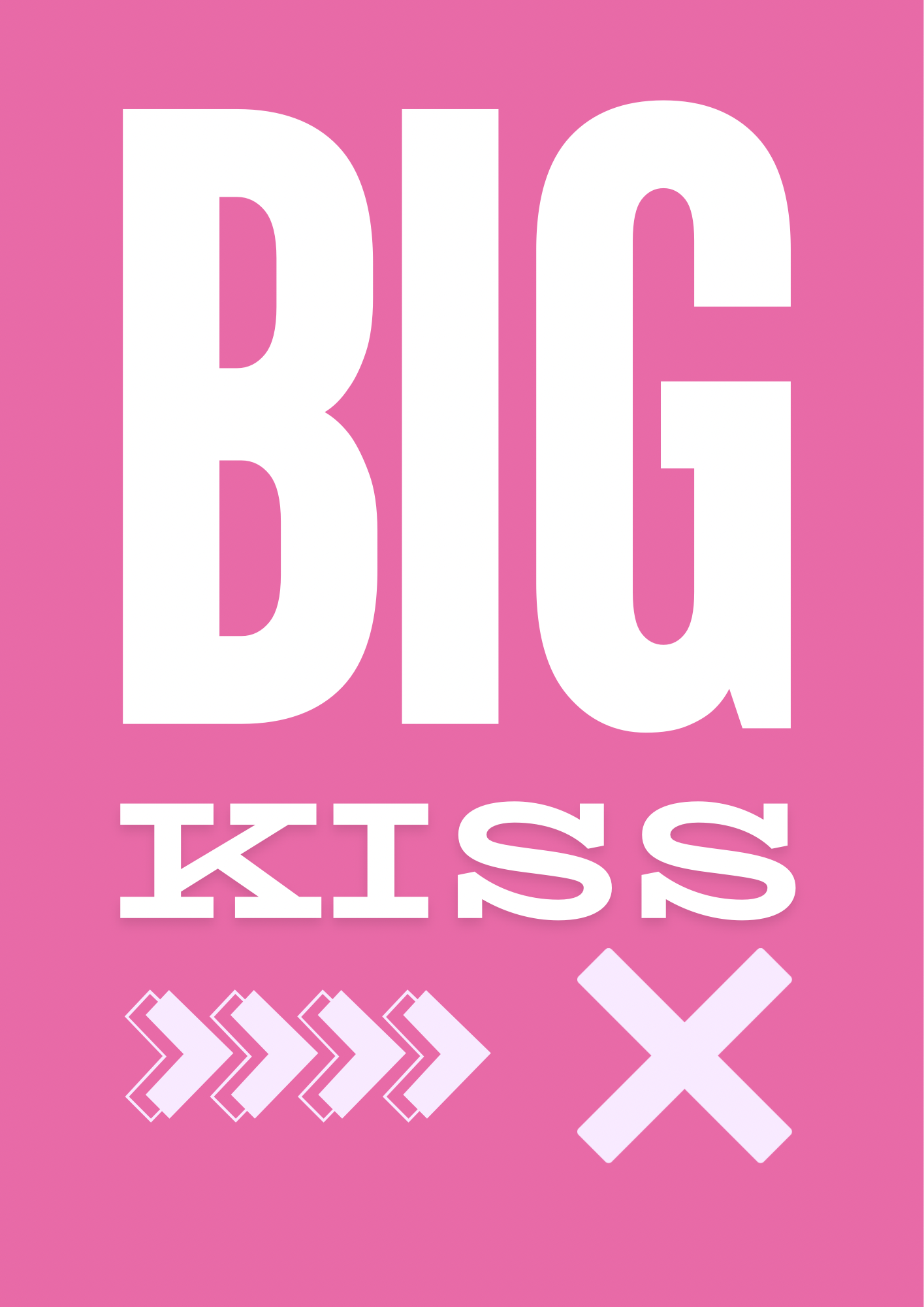Big Kiss Wall Print