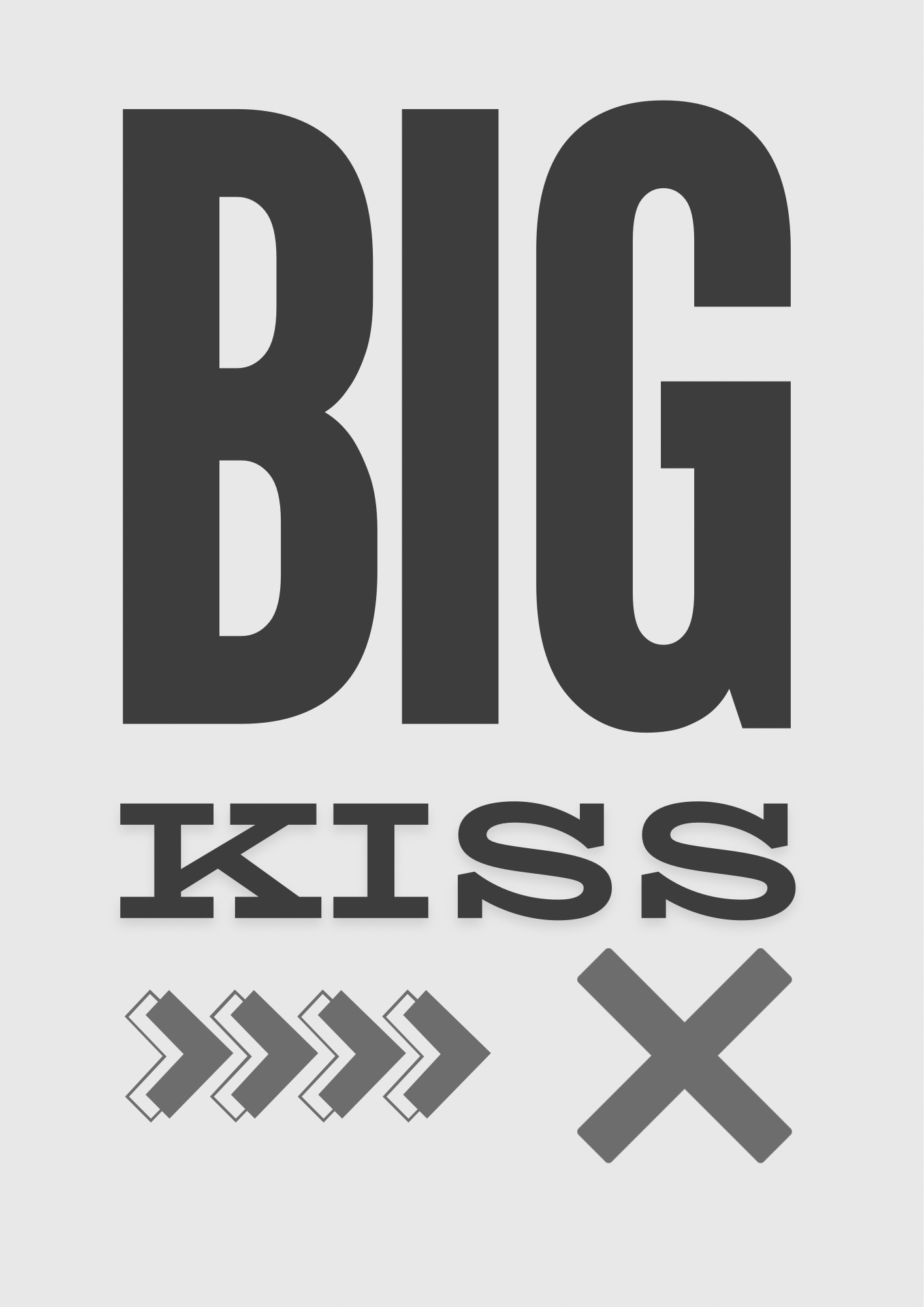Big Kiss Wall Print