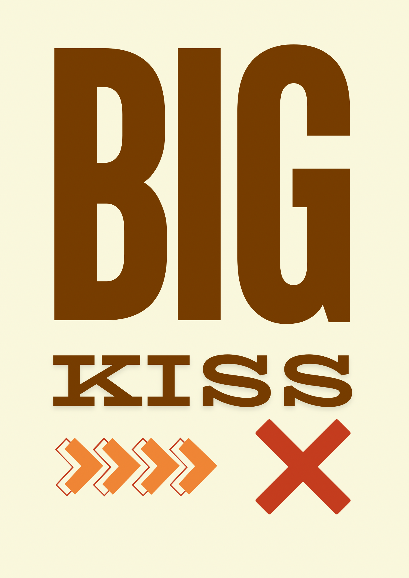 Big Kiss Wall Print