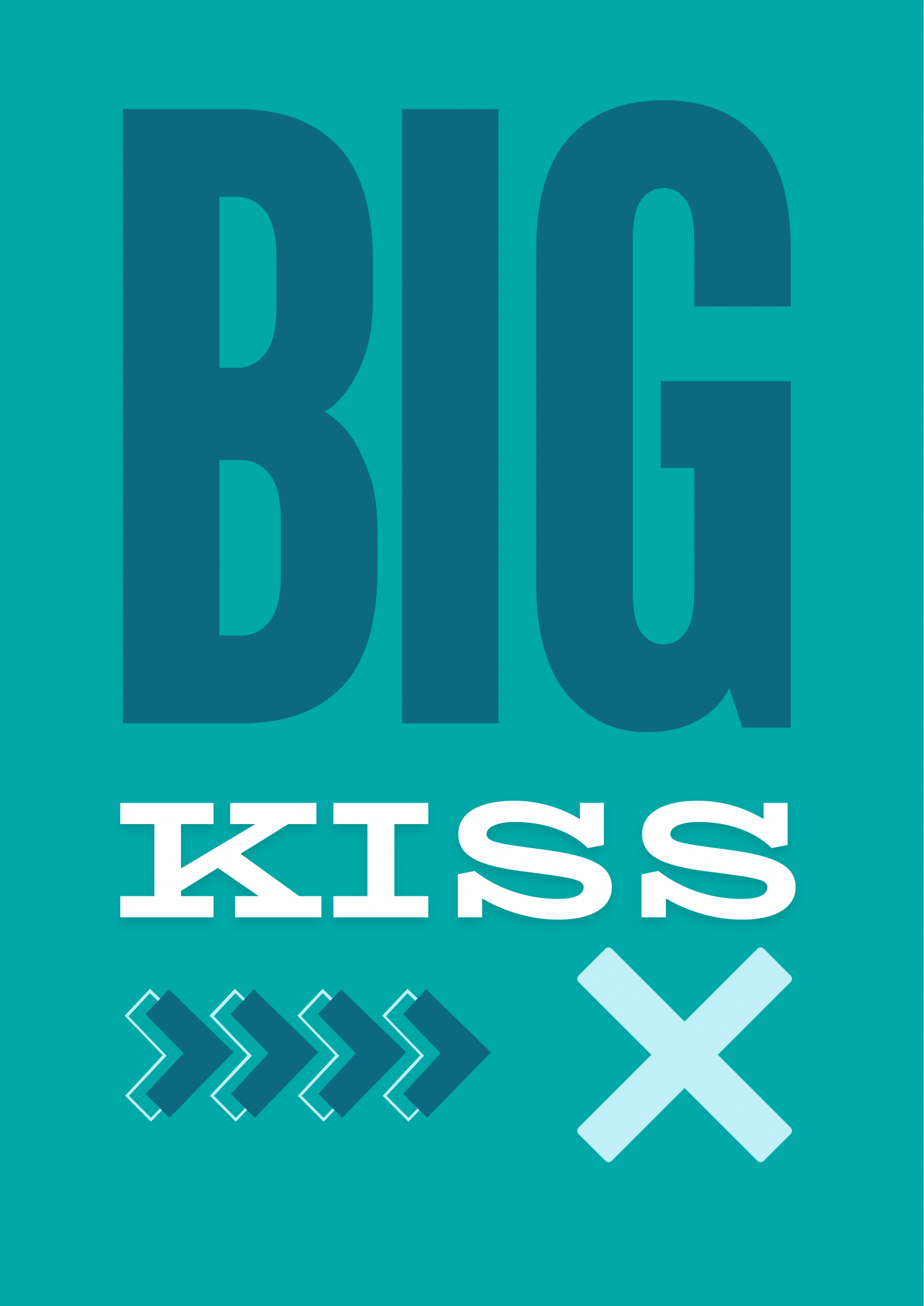Big Kiss Wall Print
