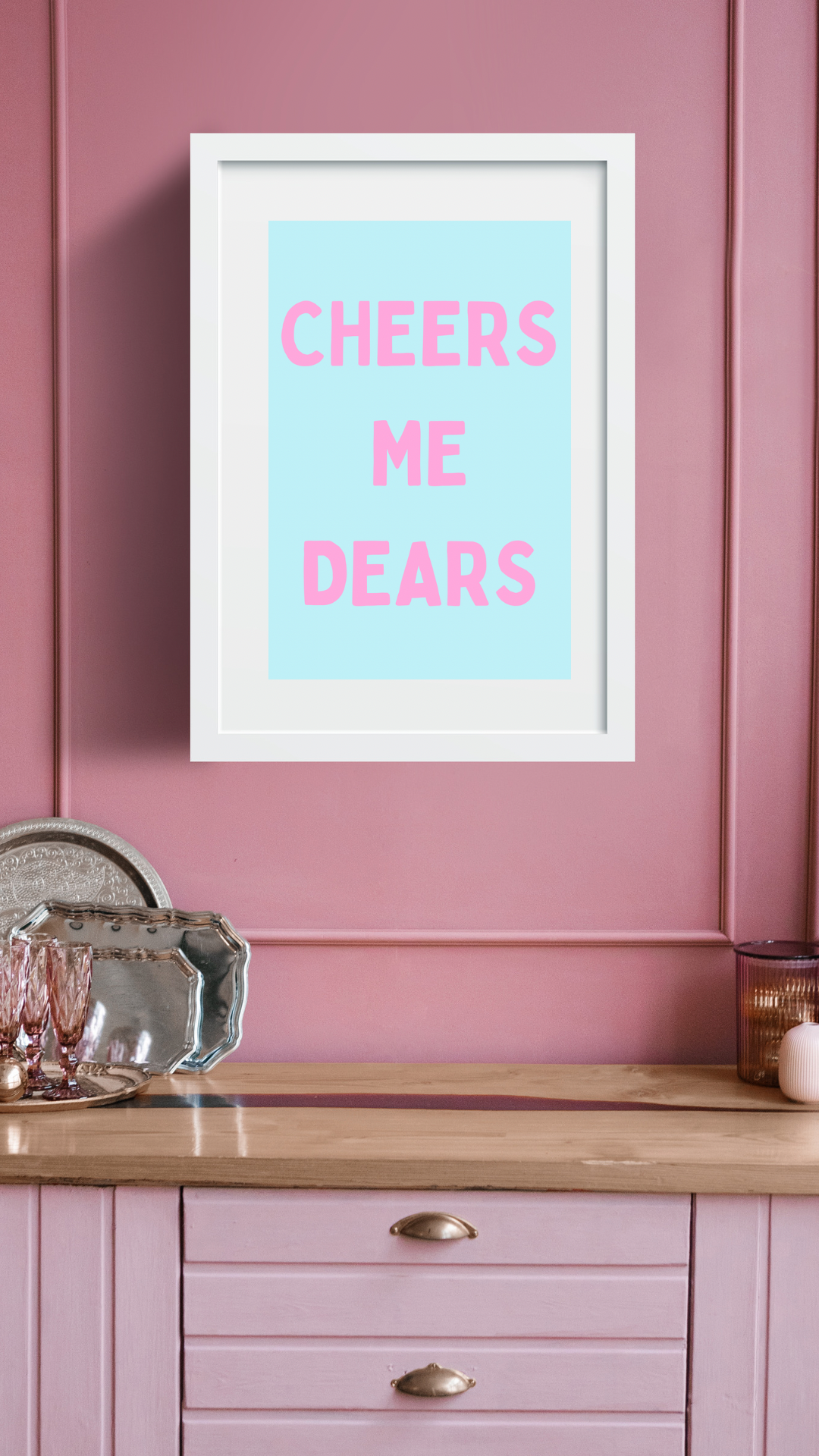 Cheers Wine Print