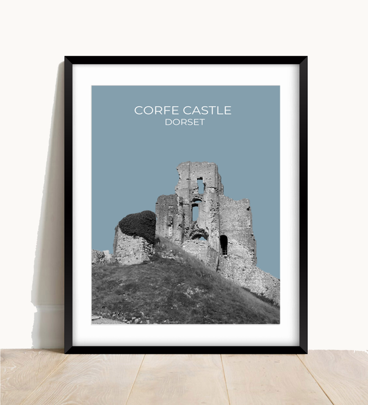Corfe Castle, Devon, Wall Print