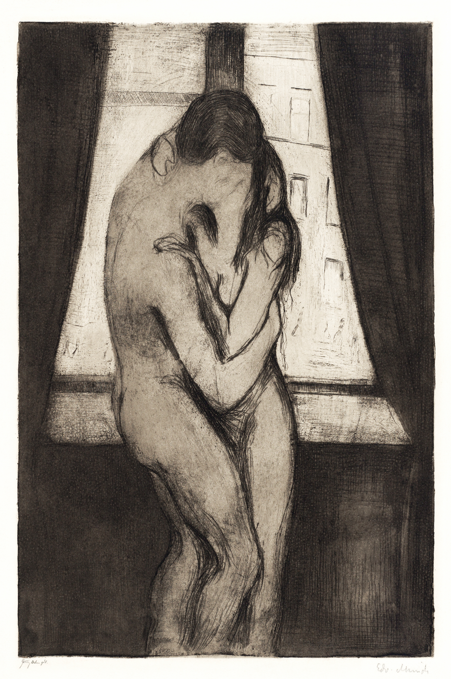 Edvard Munch, The Kiss Print