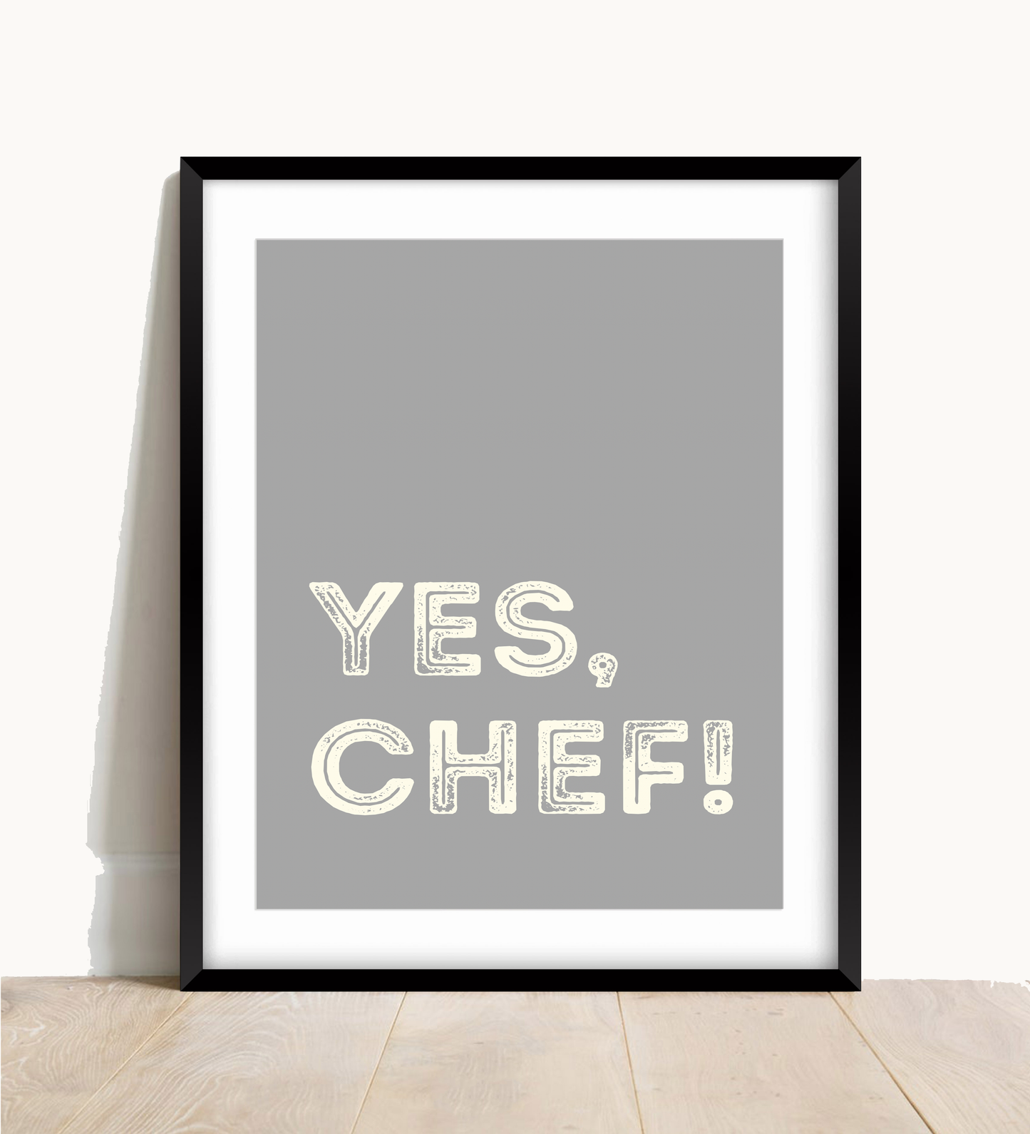 Yes Chef Wall Print