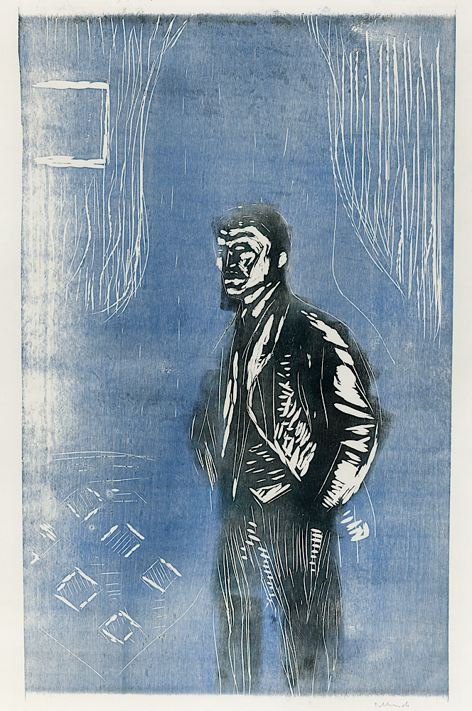 Edvard Munch, Self Portrait Print