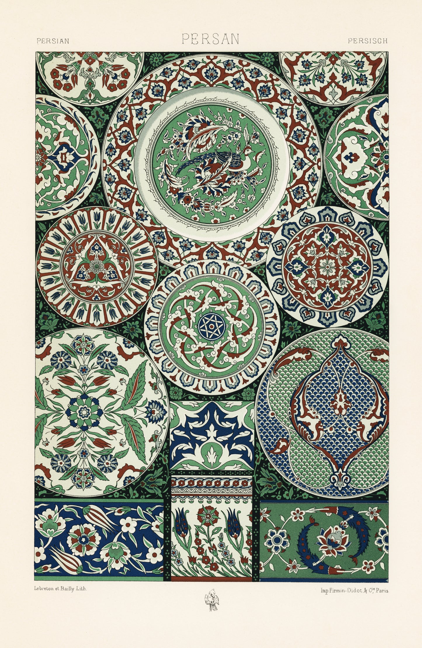 Vintage Lithographs 'L'ornement Polychrome' Print