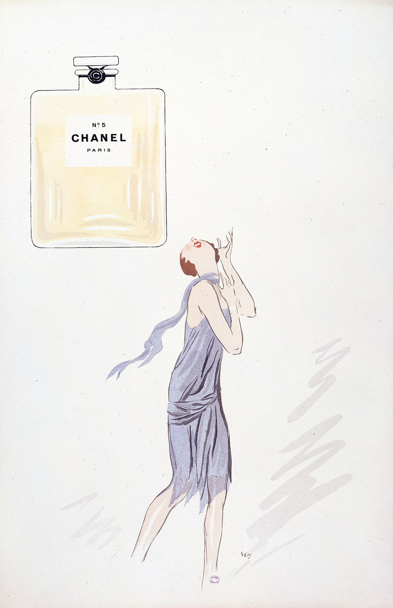 Vintage French Perfume Print