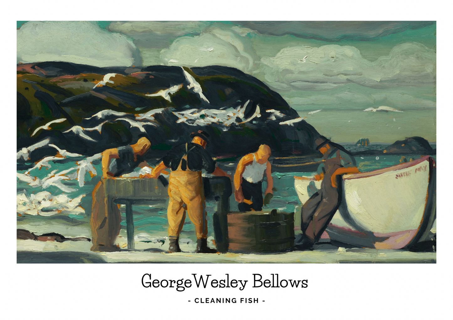George Wesley Bellows, Cleaning Fish Print