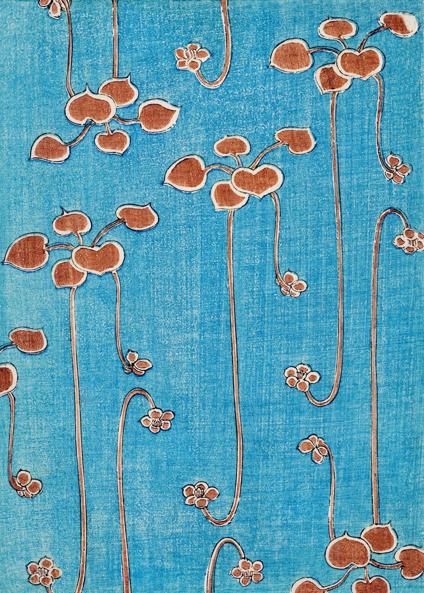Watanabe Seitei, Vine Leaves Print