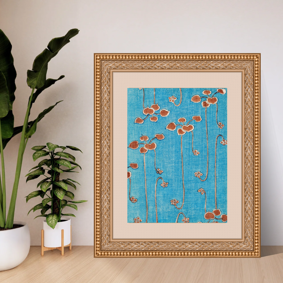 Watanabe Seitei, Vine Leaves Print
