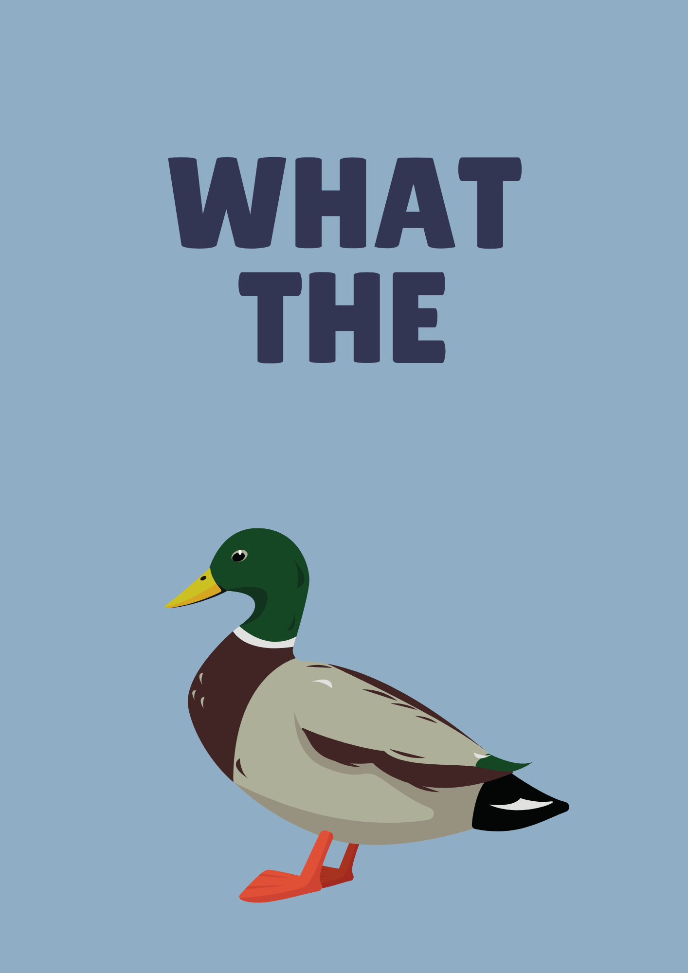 What the Duck Wall Print