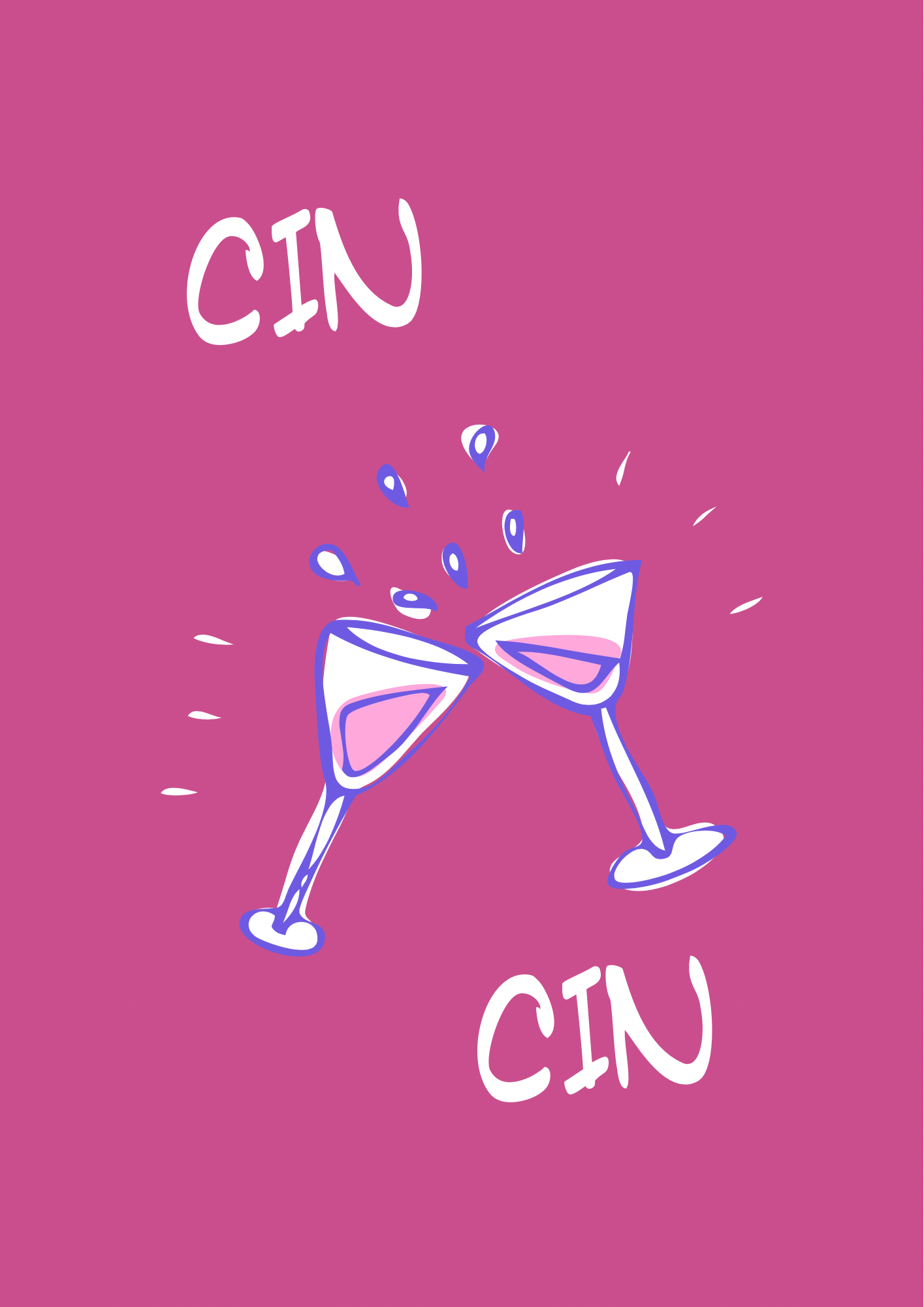 Cheers Wine Print