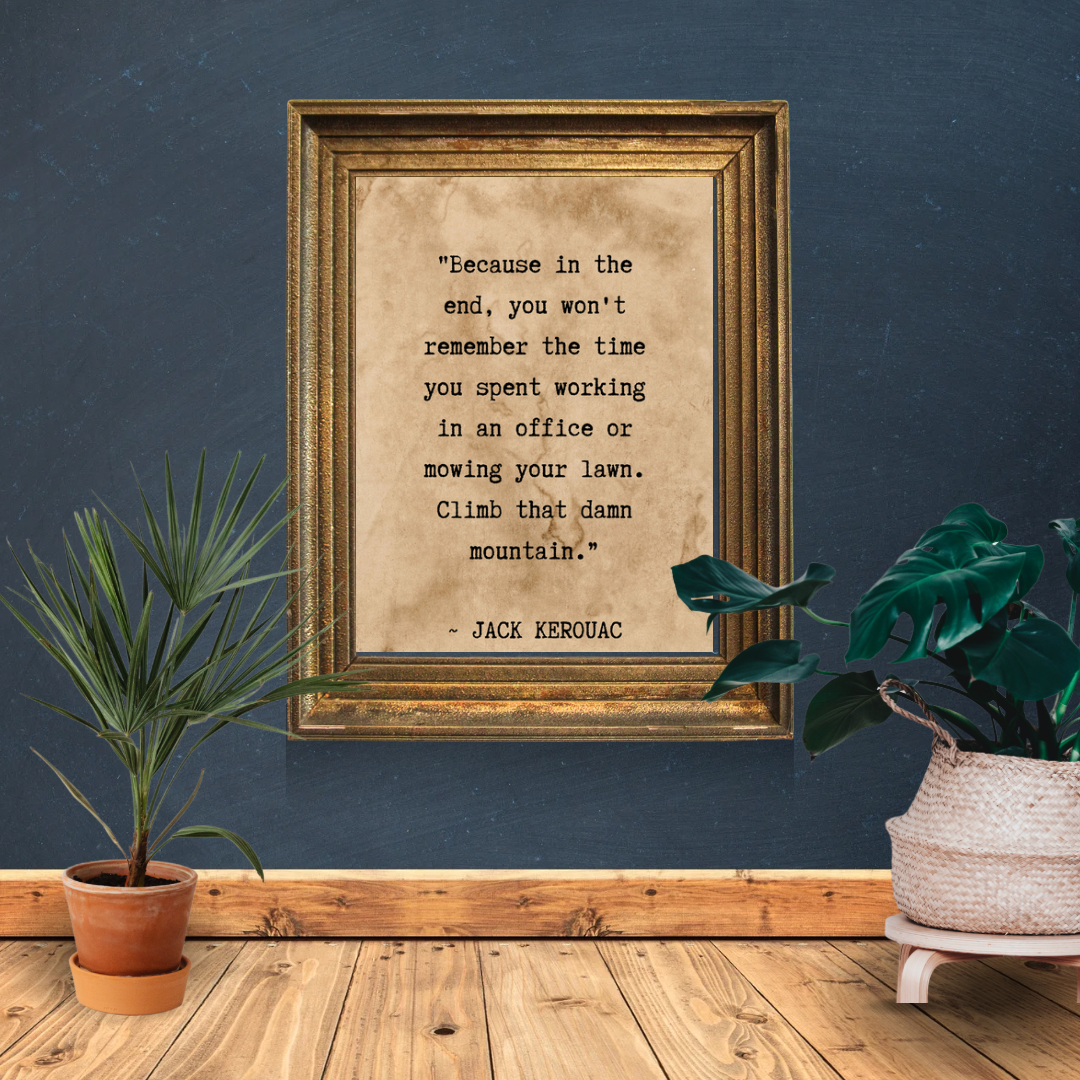 Typography Print, Jack Kerouac