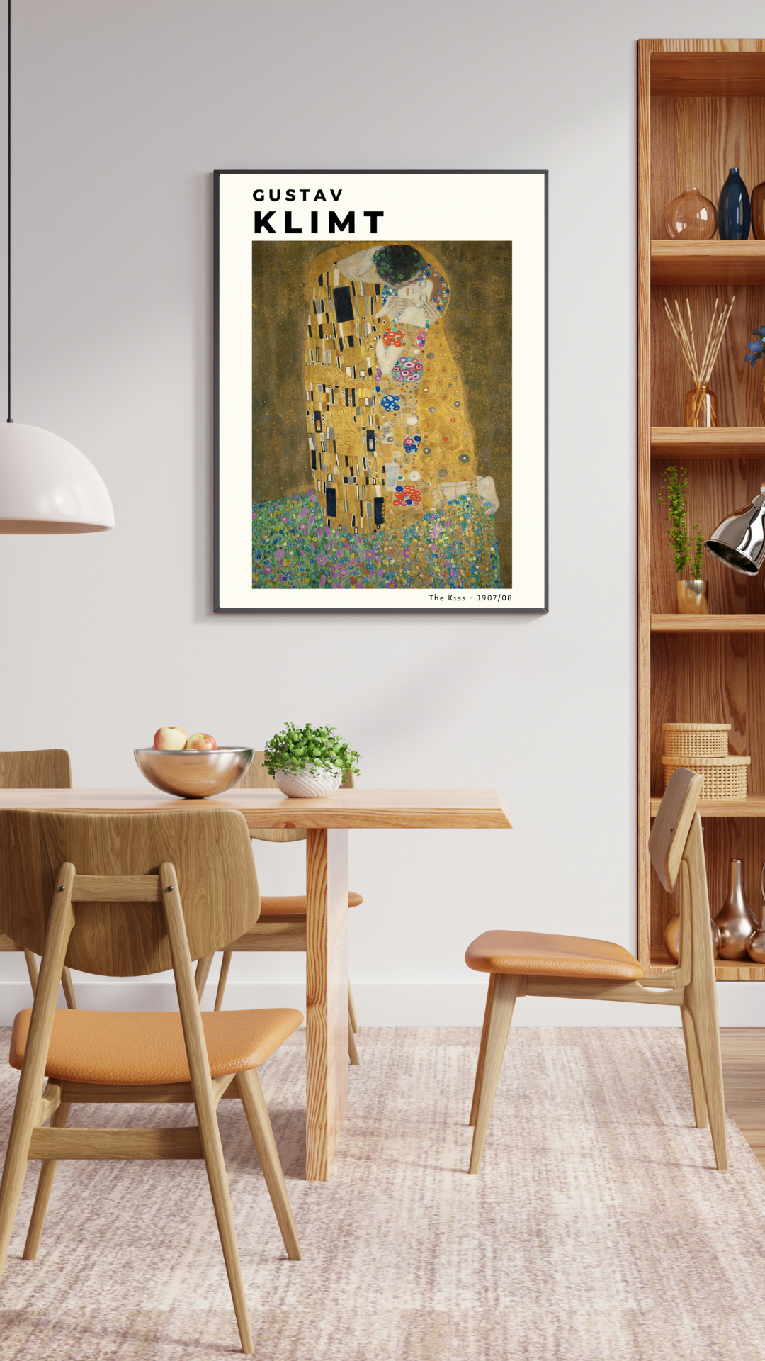 Gustav Klimt, The Kiss Print
