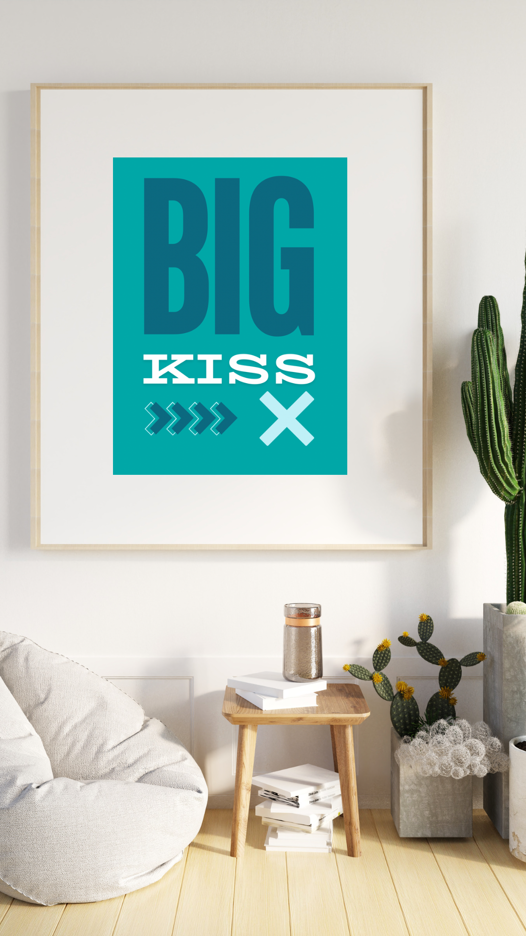 Big Kiss Wall Print