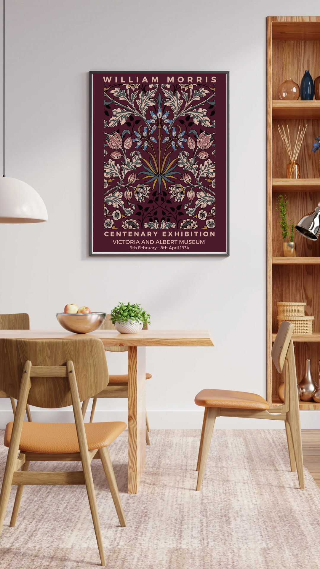 William Morris Print, Hyacinth Wine Design
