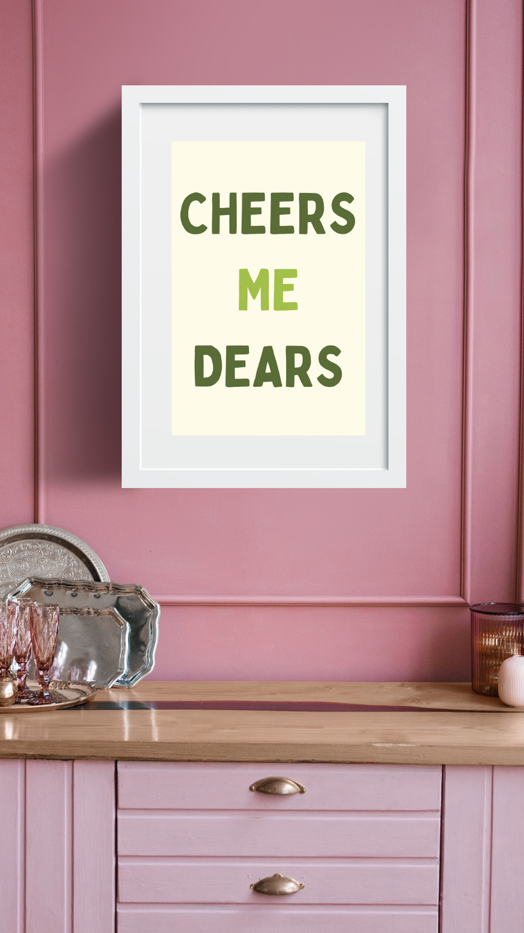 Cheers Wine Print