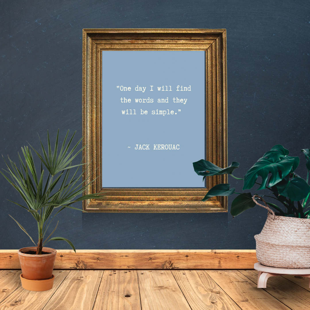 Typography Print, Jack Kerouac