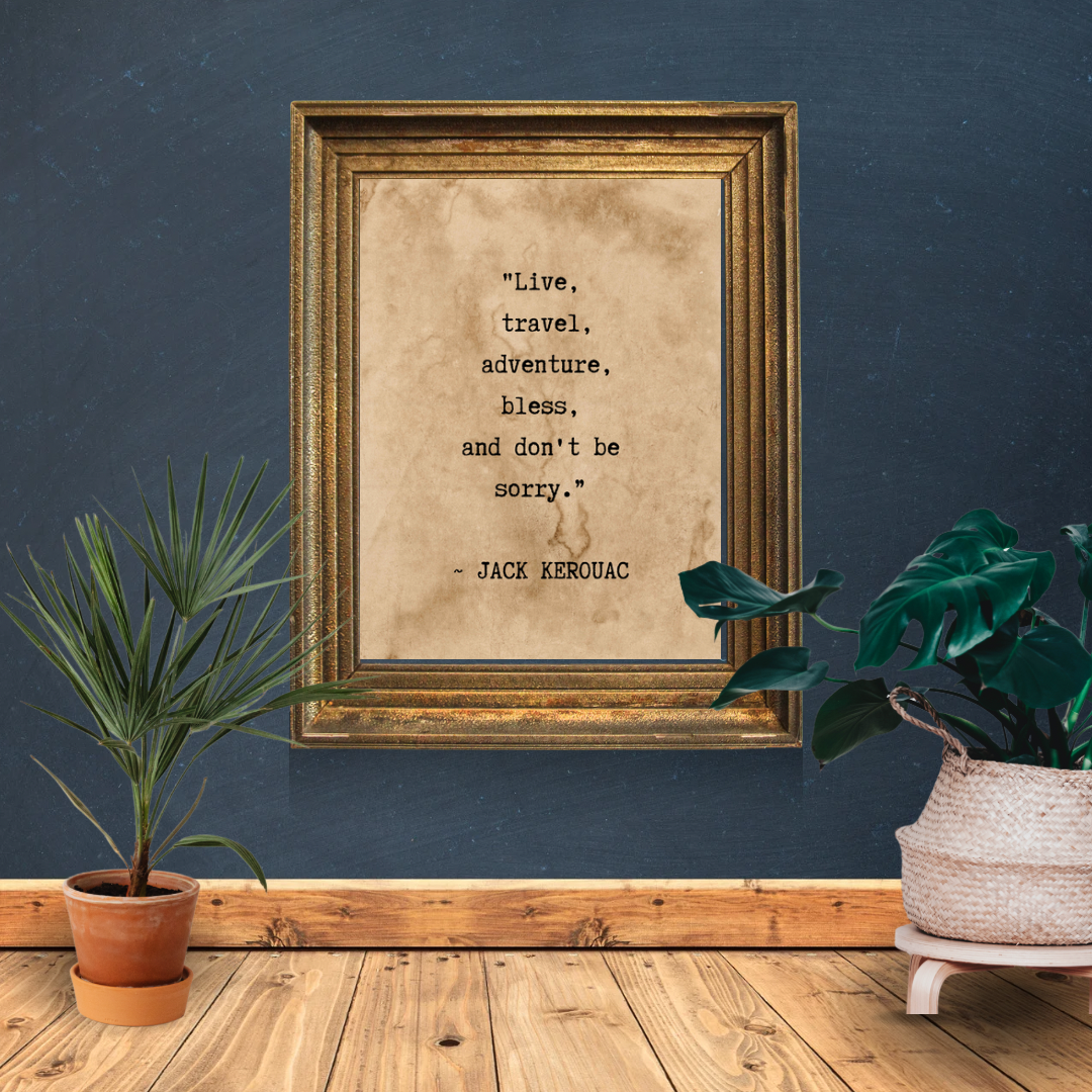 Typography Print, Jack Kerouac