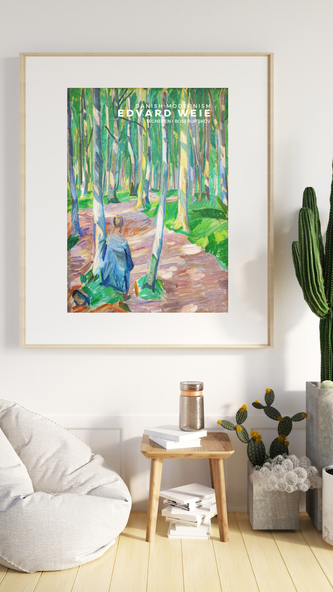 Tegneren i Boserup Skov  Print, Edvard Weie,