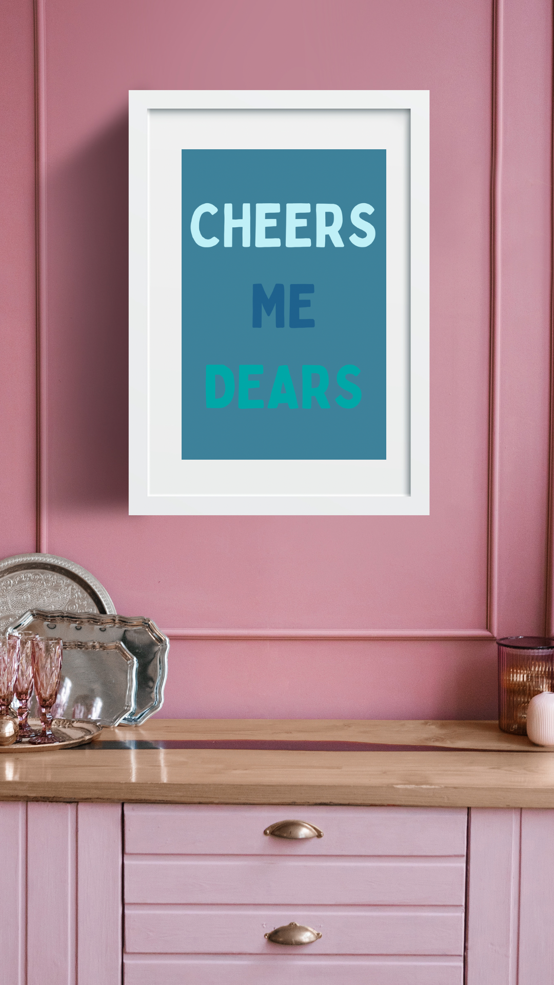 Cheers Wine Print