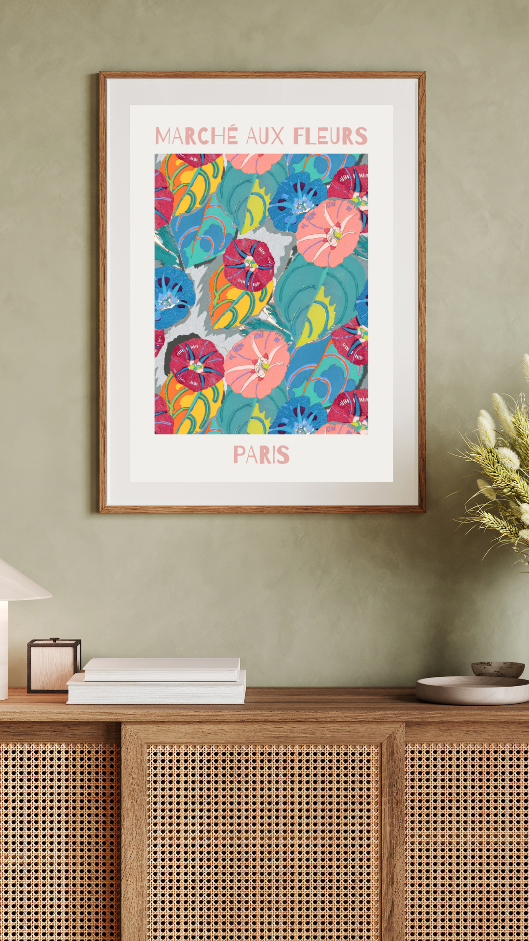 Flower Market, Marché aux Fleurs Print