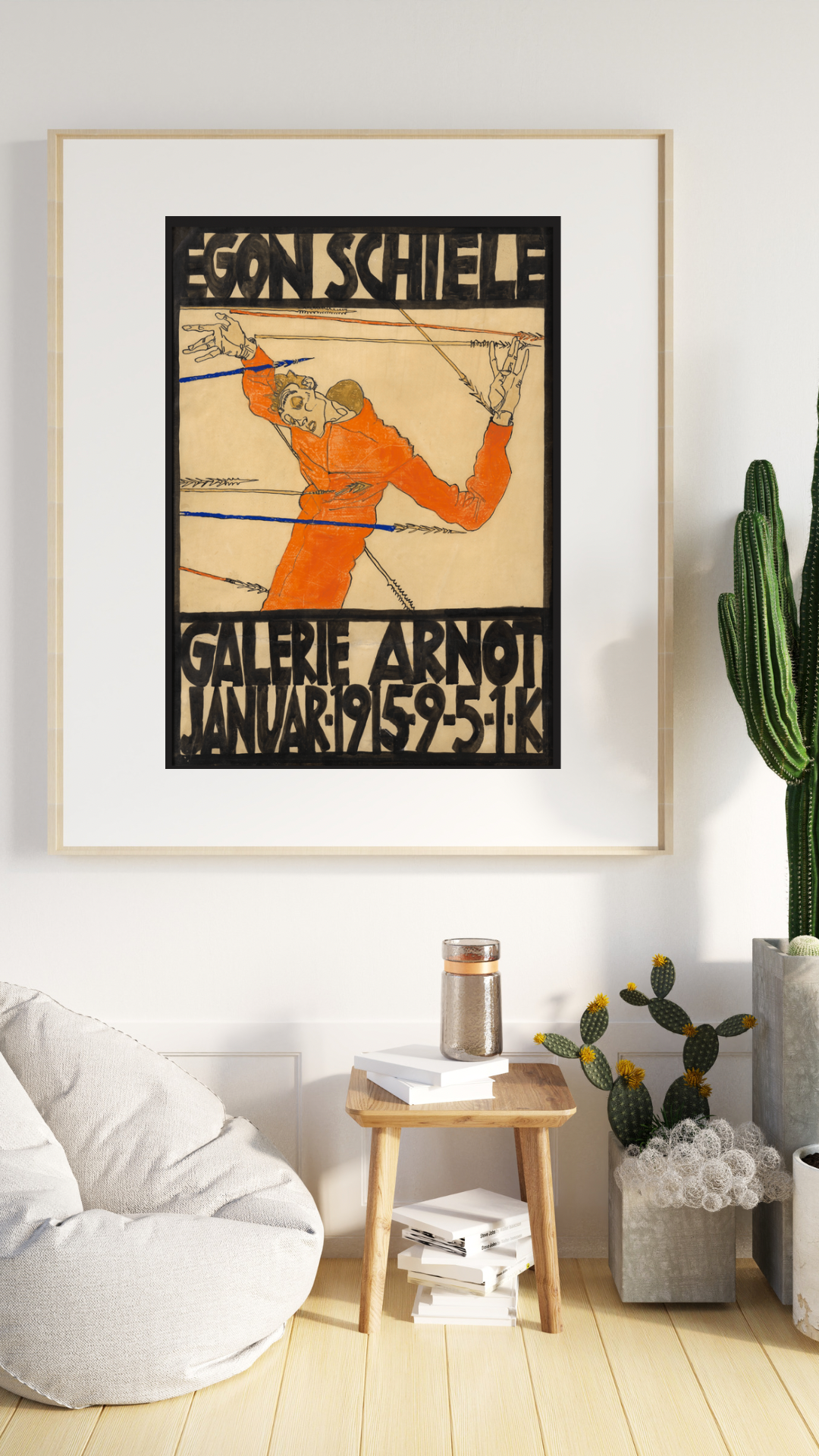 Egon Schiele, Galerie Arnot Exhibition Print