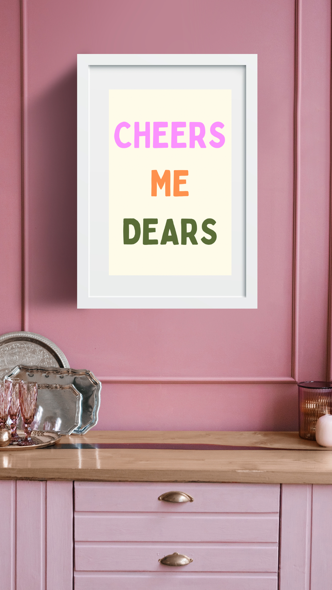 Cheers Wine Print