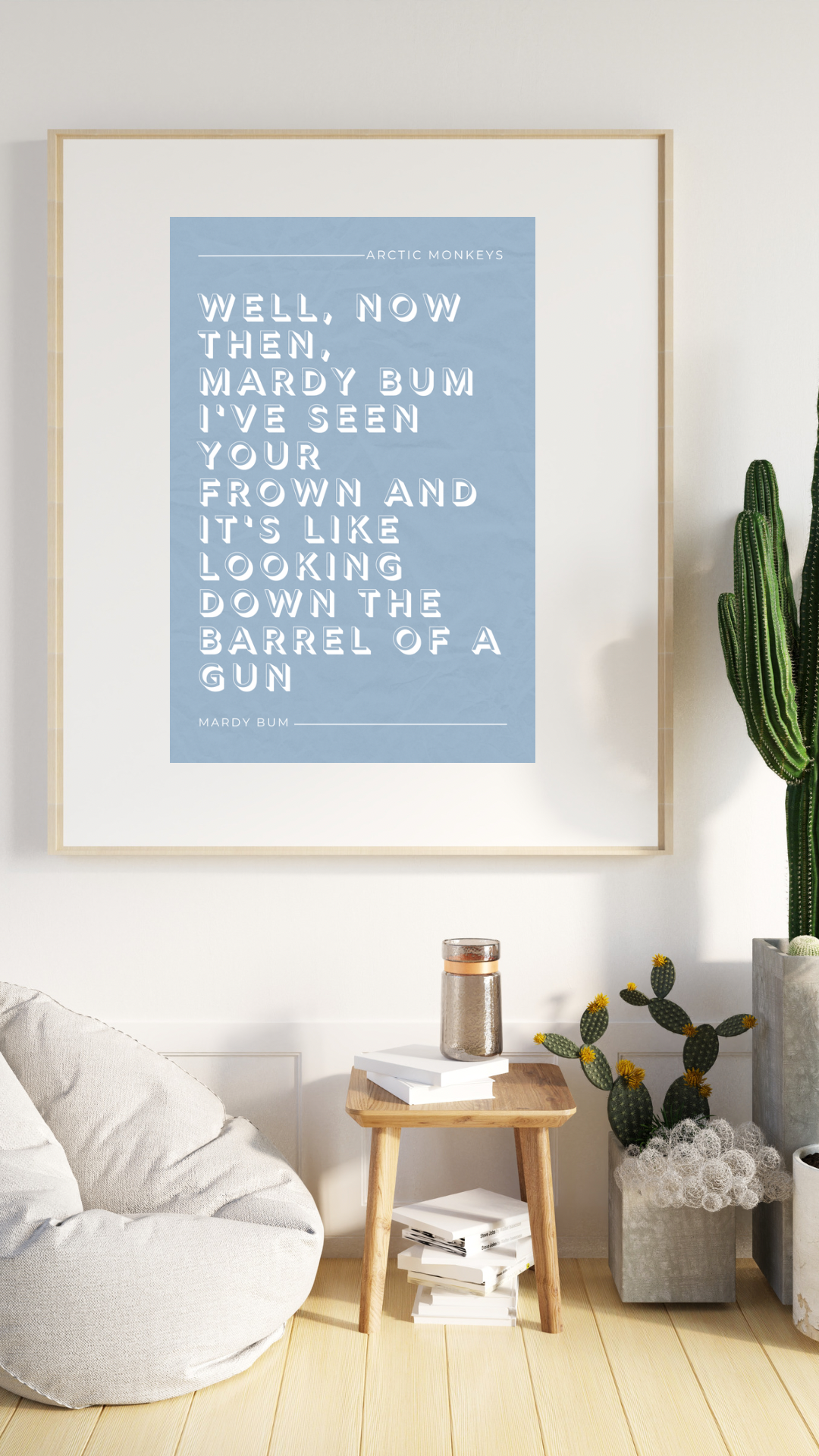 Arctic Monkey Print, Mardy Bum Lyric Print