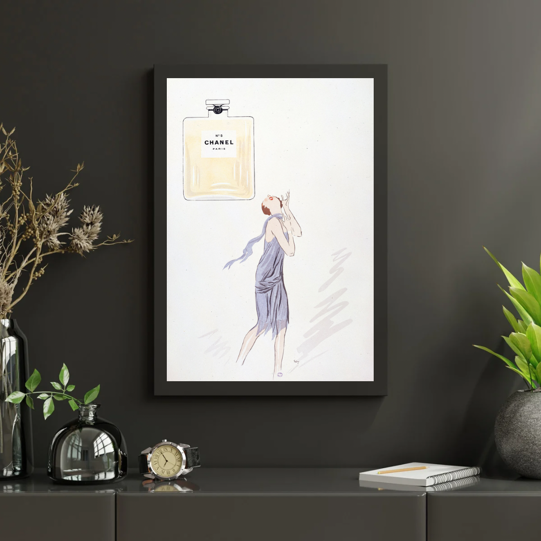 Vintage French Perfume Print