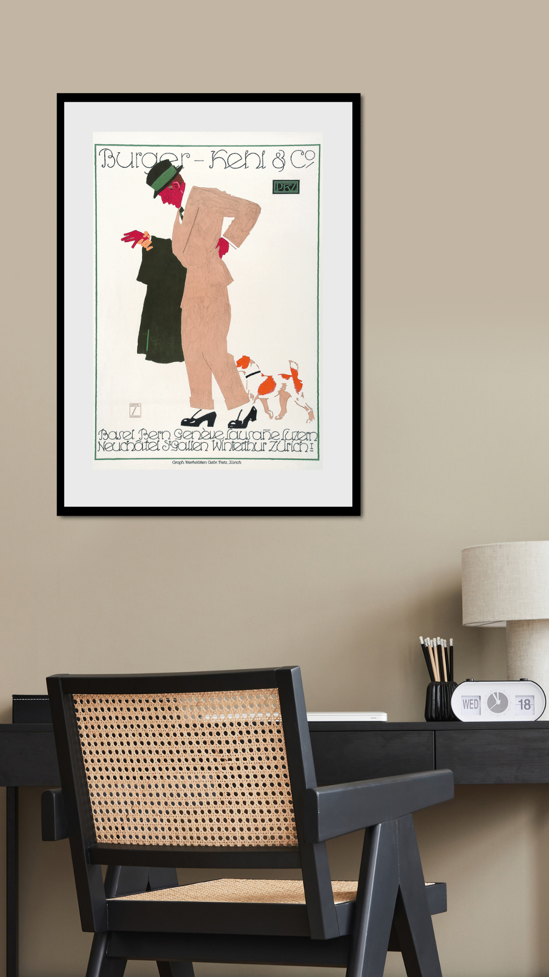Burger Kehl & Co 1914 Print, Ludwig Hohlwein