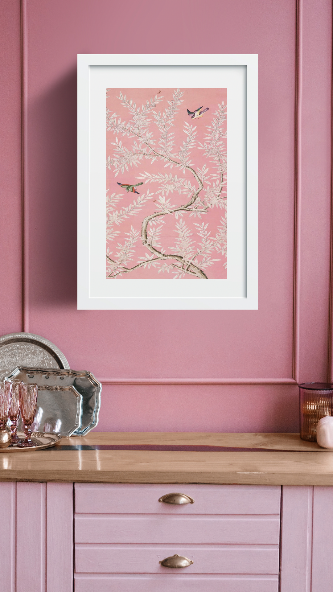 Chinese Vintage Wallpaper print