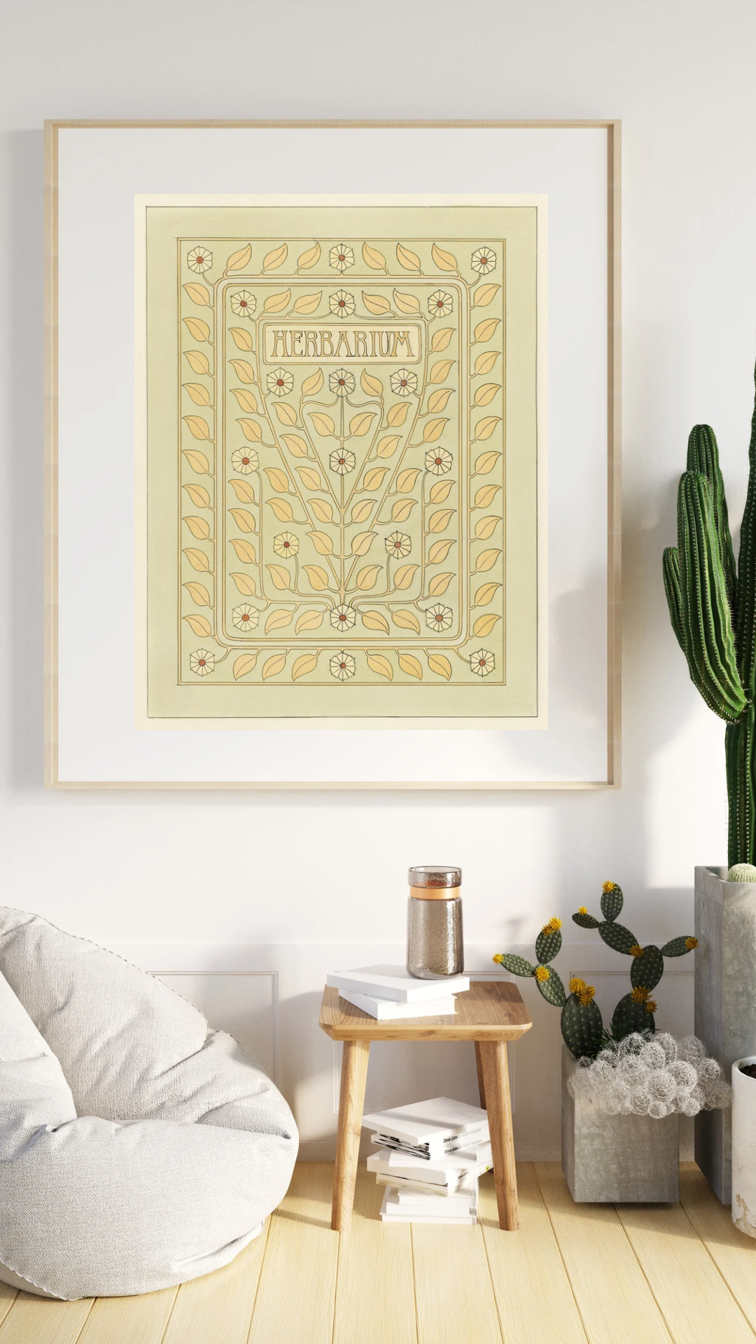 Herbarium Vintage Book Cover Print