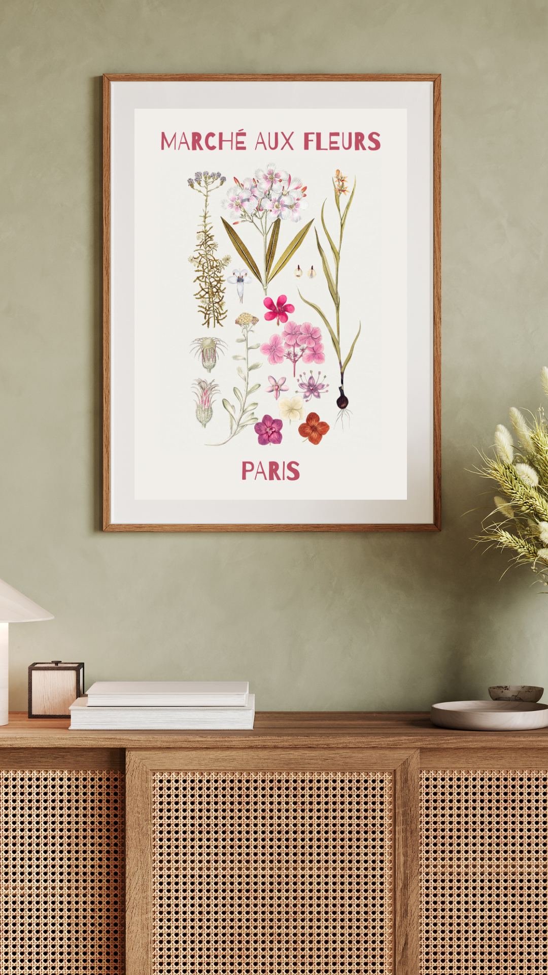 Flower Market, Marché aux Fleurs Print