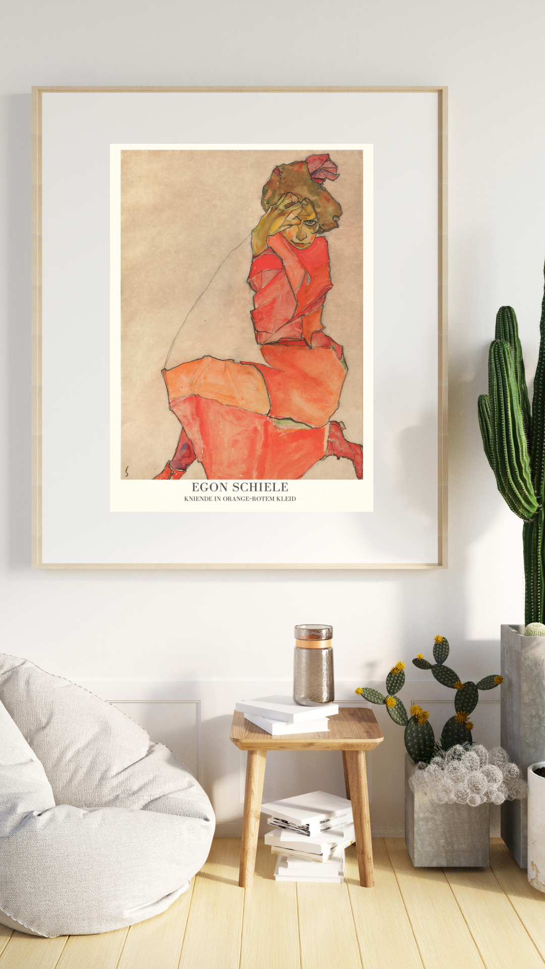 Egon Schiele, Orange Wall Print