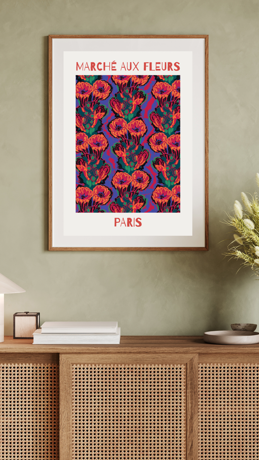 Flower Market, Marché aux Fleurs Print