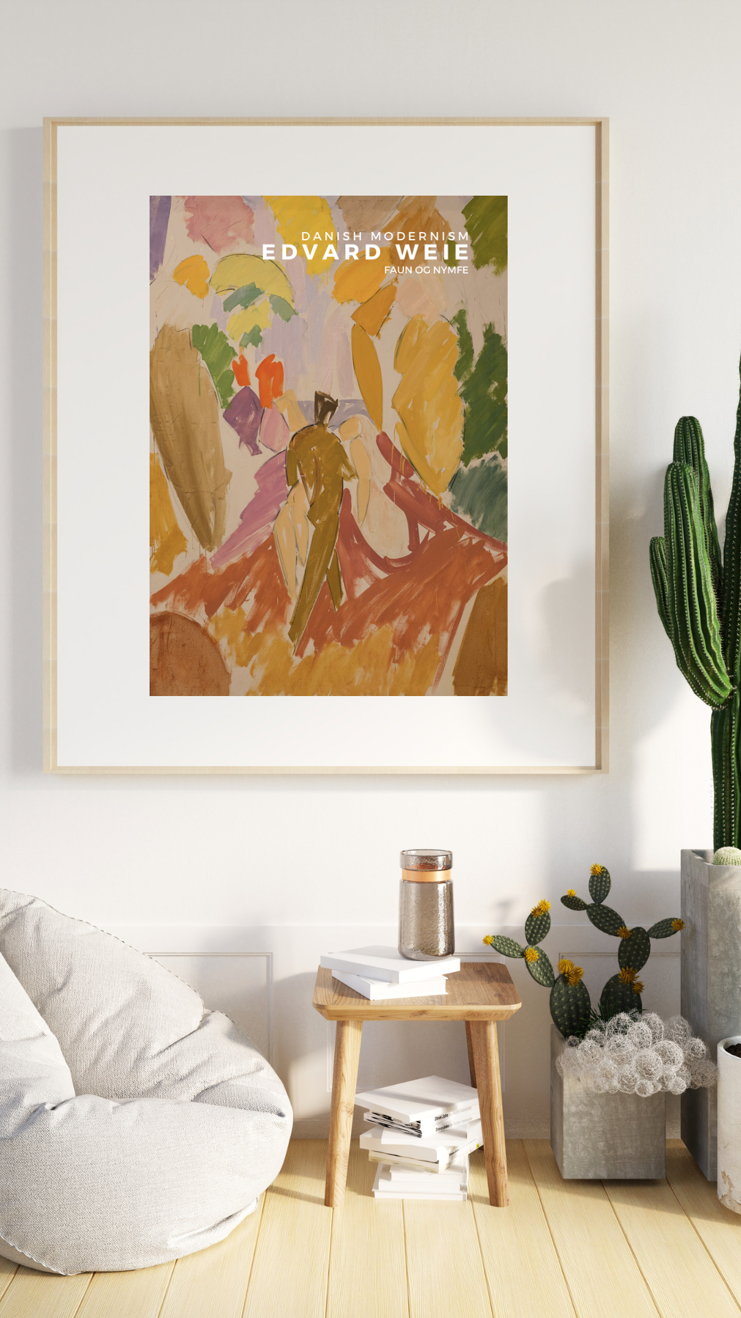 Faun og Nymfe Print, Edvard Weie