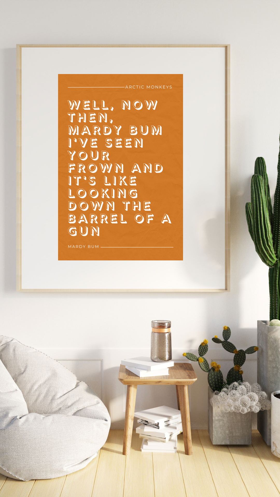 Arctic Monkey, Mardy Bum Lyric Print