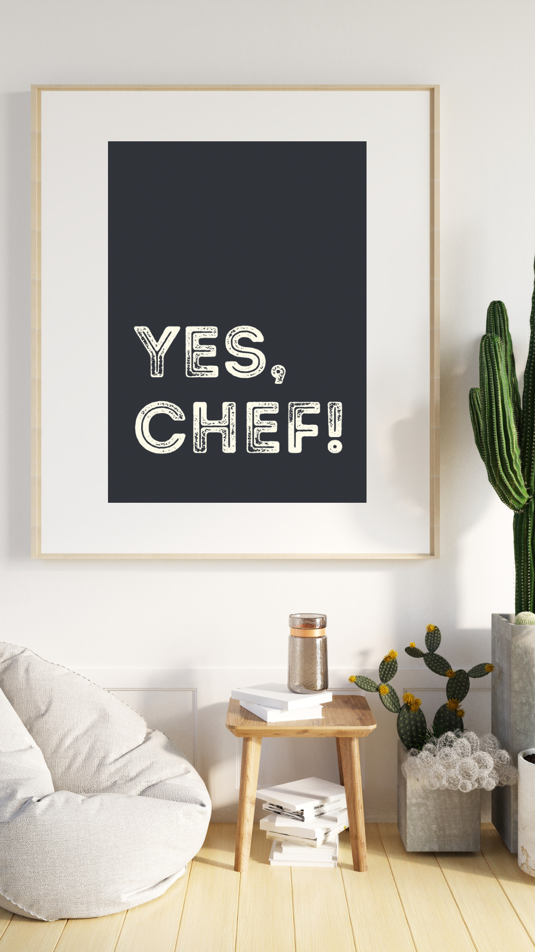 Yes Chef Wall Print