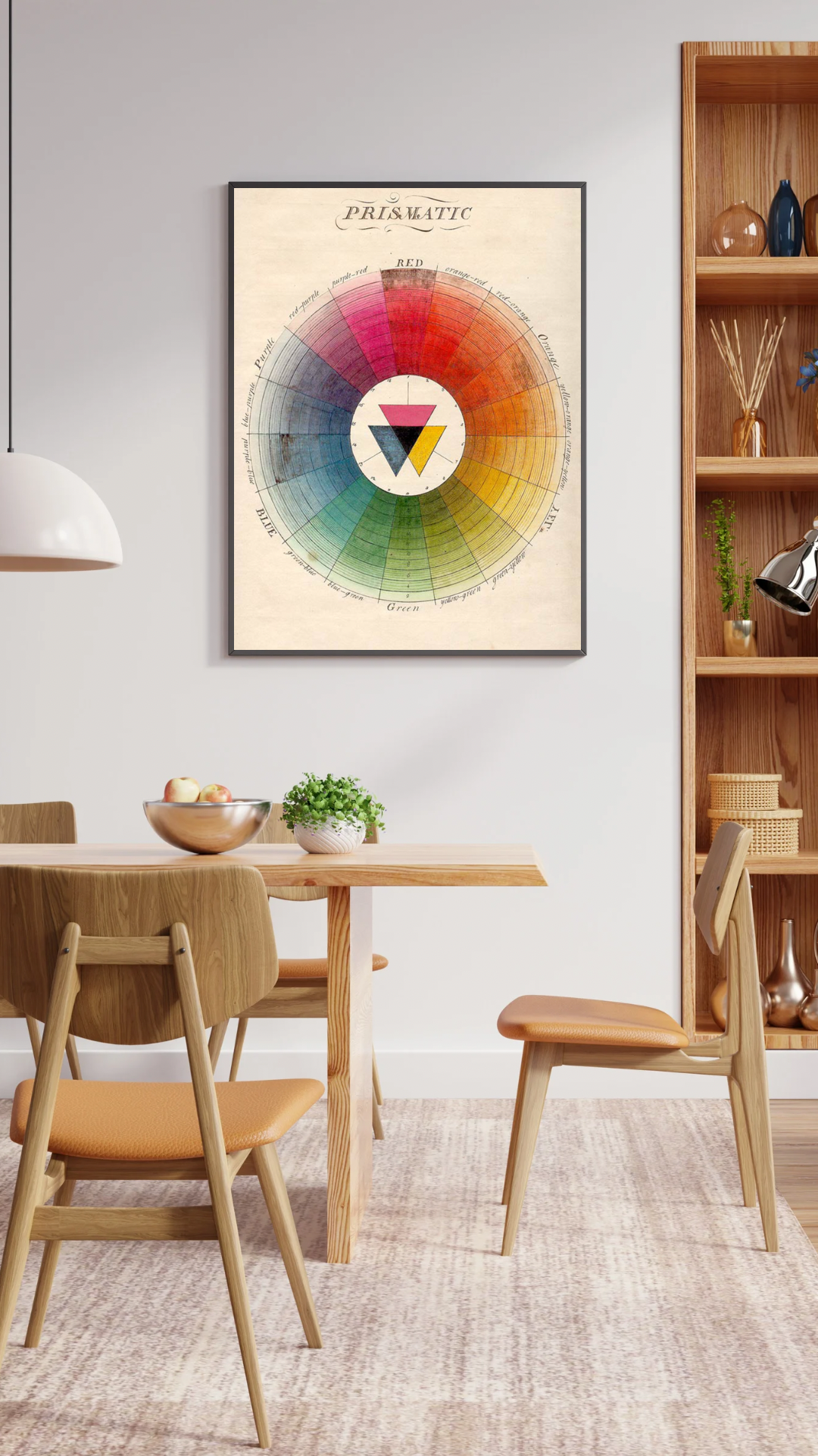 Colour Wheel Vintage Wall Print