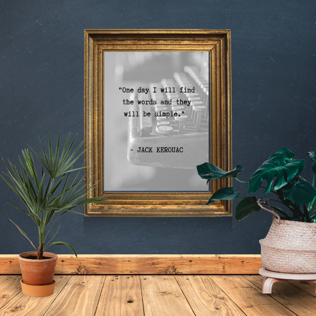Typography Print, Jack Kerouac