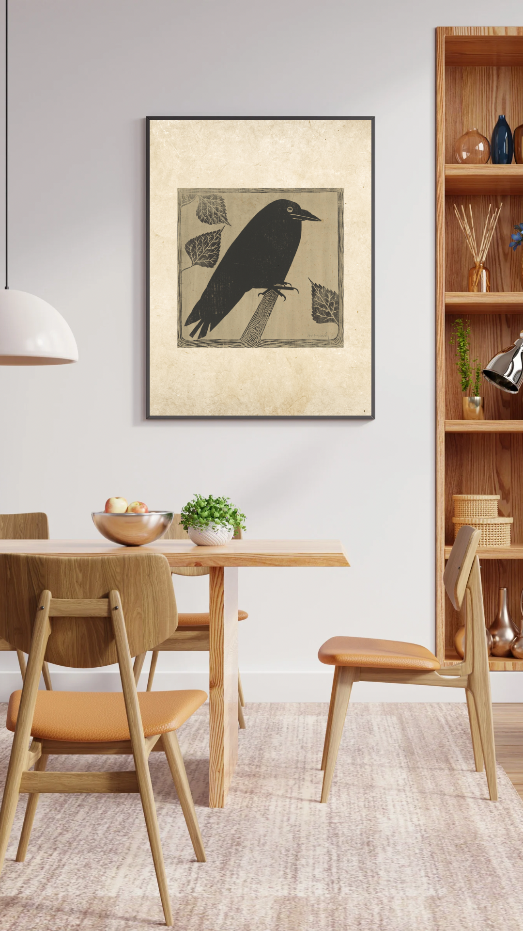 Crow Vintage Print, Samuel Jessurun de Mesquita