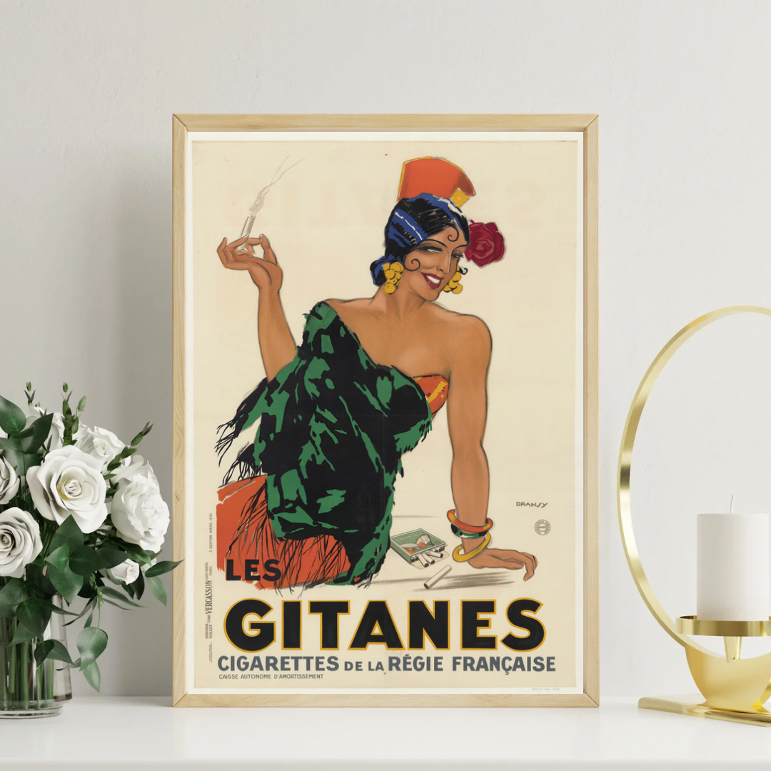 Les Gitanes Cigarettes De La Regie Francaise Print