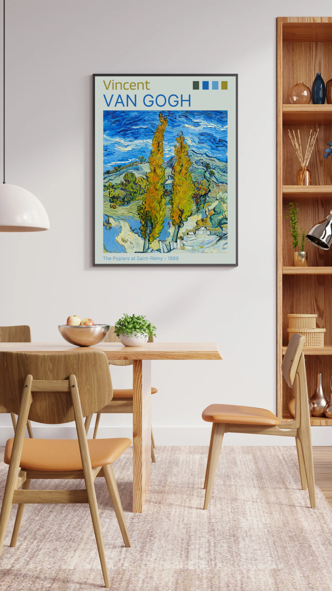 Vincent Van Gogh, The Poplars at Saint Remy Print