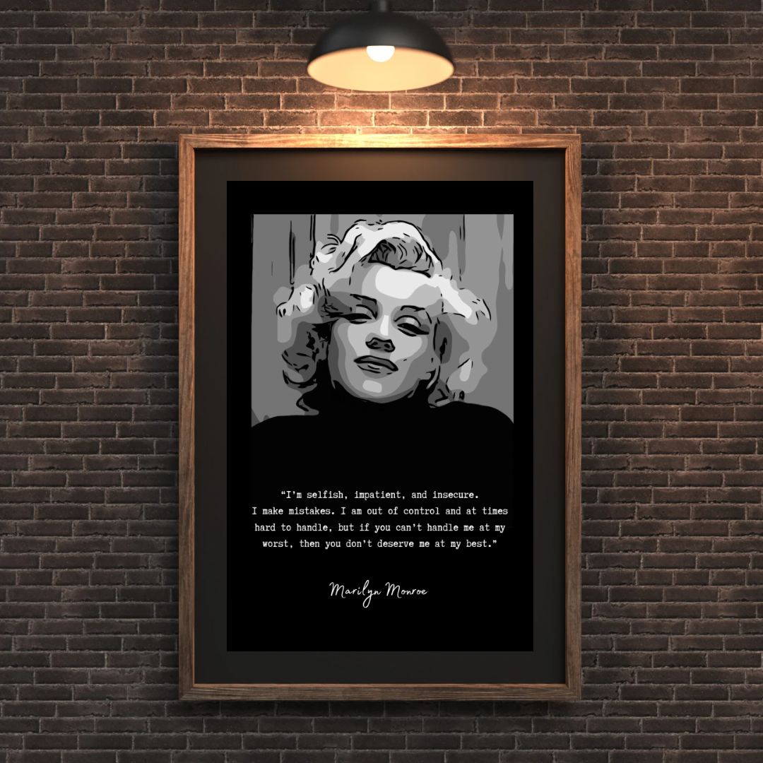 Marilyn Monroe, Quote Print