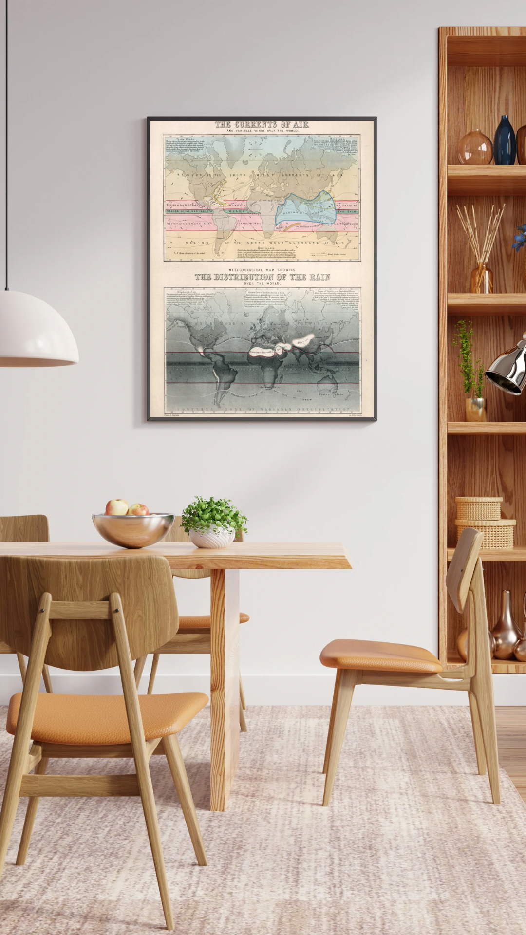 Currents of Air and Distribution of Rain Print